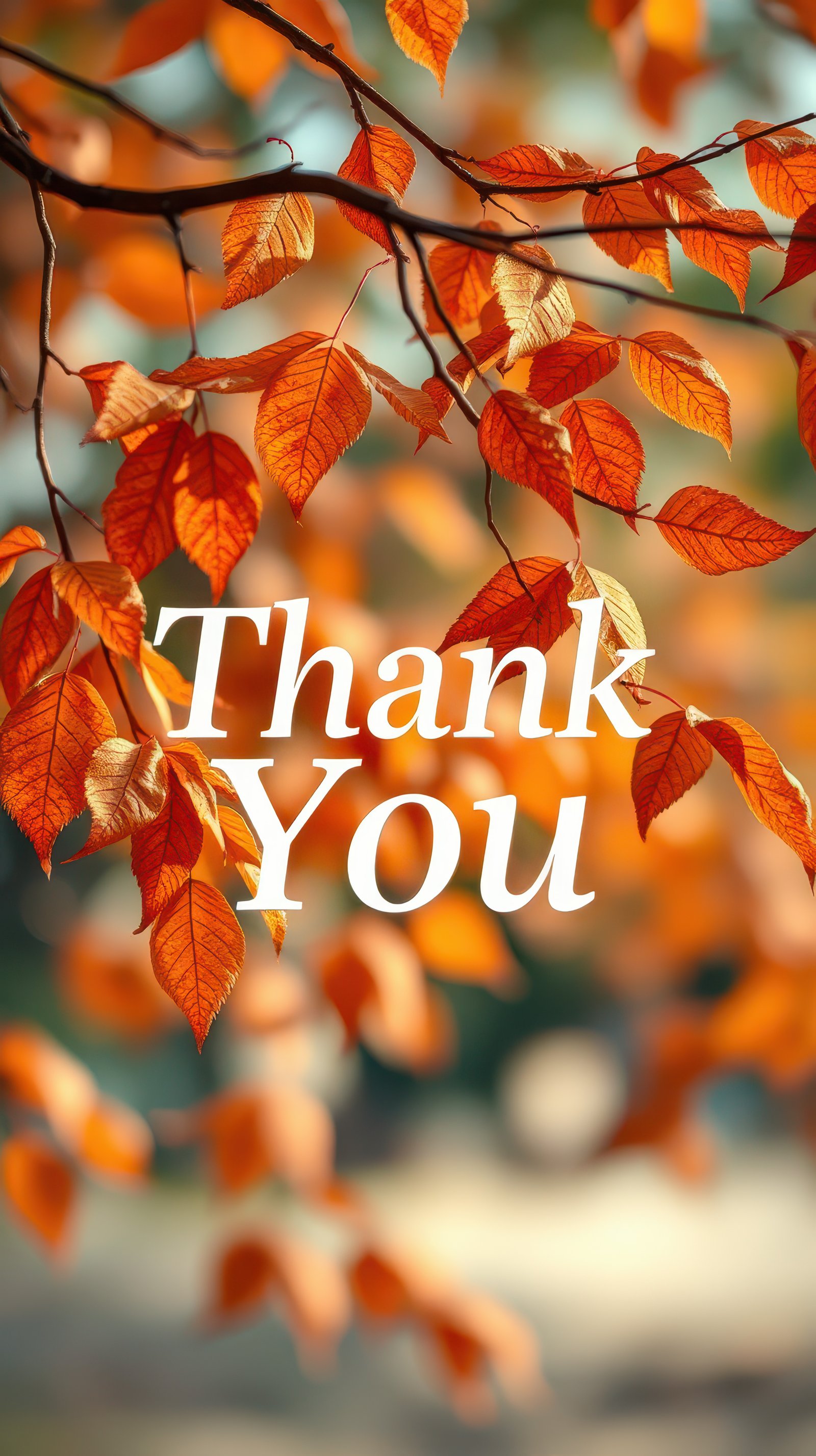 Autumn leaves display vibrant colors with a heartfelt message during a peaceful afternoon in nature
